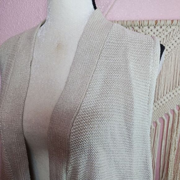 J. Jill | Silk Knit Sleeveless Cardigan XL - Picture 3 of 7